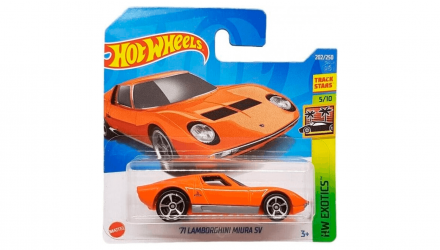 Машинка Базова Hot Wheels '71 Lamborghini Miura SV Exotics 1:64 HCV34 Orange - Retromagaz, image 1