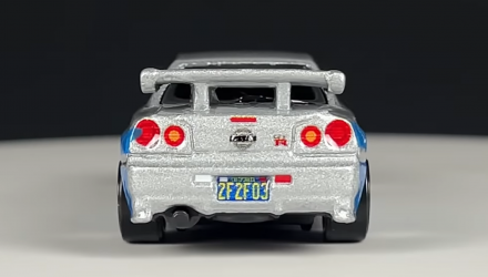 Тематическая Машинка Hot Wheels Nissan Skyline GT-R (BNR34) Fast & Furious 1:64 HNR88/HNT02 Silver - Retromagaz, image 6