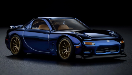 Машинка Premium Hot Wheels 1993 Mazda RX-7 R1 Red Line Club RLC 1:64 JCP16 Blue - Retromagaz, image 2