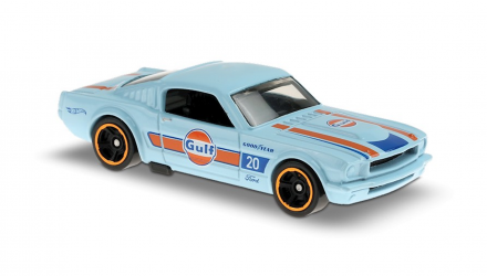 Машинка Базовая Hot Wheels '65 Mustang 2+2 Fastback Gulf Speed Graphics 1:64 GHC86 Light Blue - Retromagaz, image 3