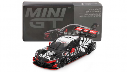 Машинка Premium MINI GT Honda NSX-GT "Type S" GT500 #16 "ARTA MUGEN NSX-GT " ARTA 2023 SUPER GT Series 1:64 MGT00787-BL Red - Retromagaz, image 1