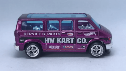 Машинка Базовая Hot Wheels Dodge Van Super Treasure Hunt STH Metro 1:64 HCY16 Purple - Retromagaz, image 3