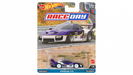 Машинка Premium Hot Wheels Porsche 935 Race Day 1:64 HKC59 White - Retromagaz, image 1