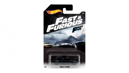 Тематическая Машинка Hot Wheels Nissan Skyline Fast & Furious 1:64 FKF13 Black - Retromagaz, image 1