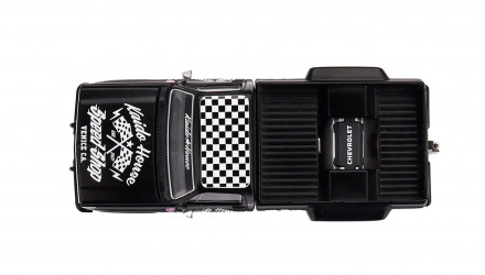 Машинка Premium Kaido House x MiNI GT Chevrolet Silverado Dually Hot Rod V1 1:64 KHMG236 Black - Retromagaz, image 5