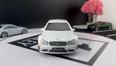 Машинка Premium Hot Wheels 2008 Mercedes-Benz CLK 63 AMG Black Series Power Trip 1:64 JKF29 White - Retromagaz, image 4