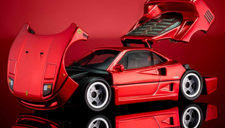 Машинка Premium Hot Wheels Ferrari F40 Red Line Club RLC 1:64 JJY72 Red - Retromagaz, image 5