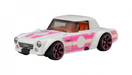 Тематическая Машинка Hot Wheels Datsun Fairlady 2000 Neon Speeders 1:64 JCB04 White - Retromagaz, image 2