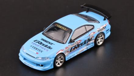 Машинка Premium Tarmac Works VERTEX Nissan Silvia S15 GReddy - Mijo Special 1:64 T64G-023-GDY Blue - Retromagaz, image 4