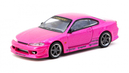 Машинка Premium Tarmac Works VERTEX Nissan Silvia S15 GLOBAL64 1:64 T64G-023-PI Pink - Retromagaz, image 1