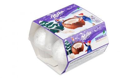 Шоколад Молочный Milka Snow Balls с Кремом 112g - Retromagaz, image 1