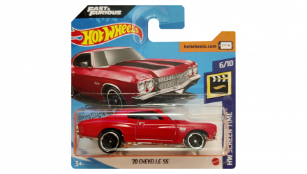 Машинка Базовая Hot Wheels '70 Chevelle SS Fast & Furious Screen Time 1:64 GHC78 Red - Retromagaz, image 1