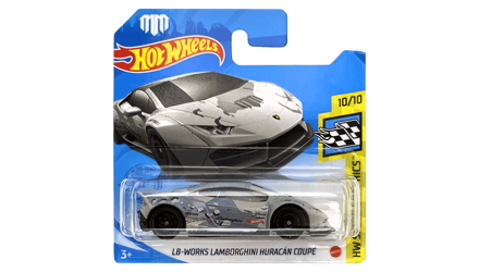 Машинка Базовая Hot Wheels LB-Works Lamborghini Huracan Coupe Mad Mike Speed Graphics 1:64 GRX61 Grey - Retromagaz, image 1