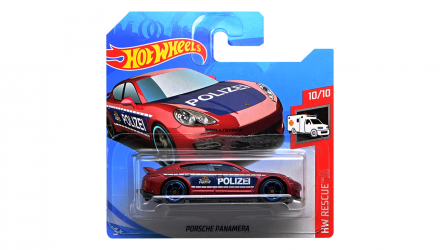 Машинка Базова Hot Wheels Porsche Panamera Polizei Rescue 1:64 FYC86 Red - Retromagaz, image 1