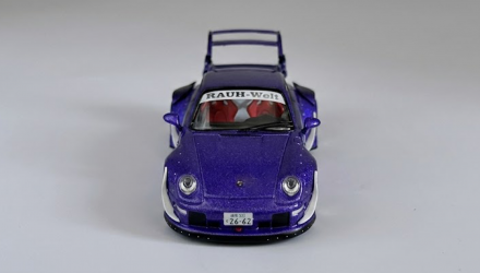 Машинка Premium Tarmac Works Porsche RWB 993 (Porsche 911) Blue Army Girl 1:64 T64-TL017-AG Blue - Retromagaz, image 4