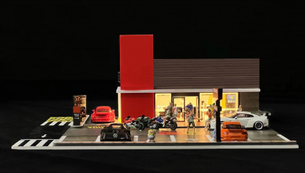 Диорама G-Fans McD Building 1:64 710033 Black - Retromagaz, image 2