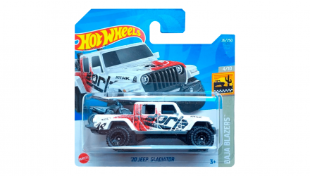 Машинка Базова Hot Wheels '20 Jeep Gladiator Baja Blazers 1:64 HCW66 White - Retromagaz, image 1