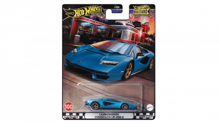 Машинка Premium Hot Wheels Lamborghini Countach LPI 800-4 Boulevard 1:64 HRT70 Blue - Retromagaz, image 5