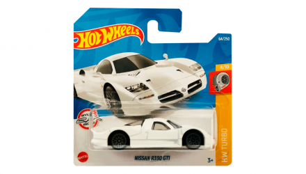 Машинка Базовая Hot Wheels Nissan R390 GTI Turbo 1:64 HCT77 White - Retromagaz, image 1