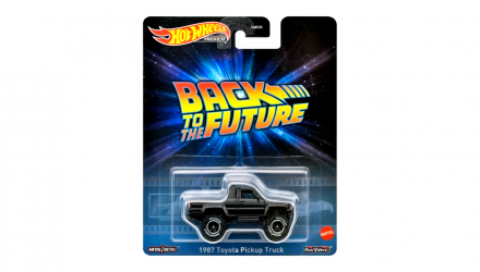 Машинка Premium Hot Wheels 1987 Toyota Pickup Truck Back to the Future Rep. Entertainment 1:64 HKC20 Black - Retromagaz, image 1