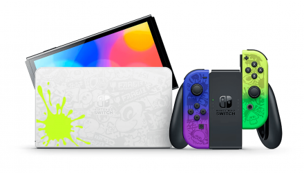 Консоль Nintendo Switch OLED Model HEG-001 Splatoon 3 Limited Edition 64GB Green Violet Новый - Retromagaz, image 1