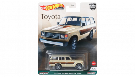 Машинка Premium Hot Wheels Toyota Land Cruiser FJ60 Car Culture 1:64 GRJ94 Tan - Retromagaz, image 1