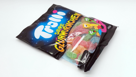 Конфеты Жевательные Trolli Sour Glowworms Кислые Светлячки 150g - Retromagaz, image 1