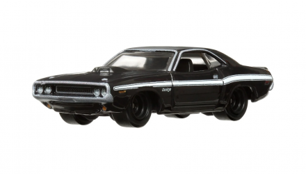 Машинка Premium Hot Wheels '70 Dodge Hemi Challenger Boulevard 1:64 GJT68/HKF25 Black - Retromagaz, image 2