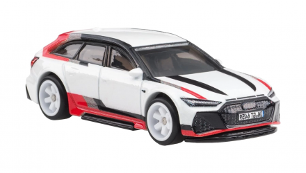 Машинка Premium Hot Wheels Audi RS 6 Avant Fast Wagons 1:64 JBK51 White - Retromagaz, image 4