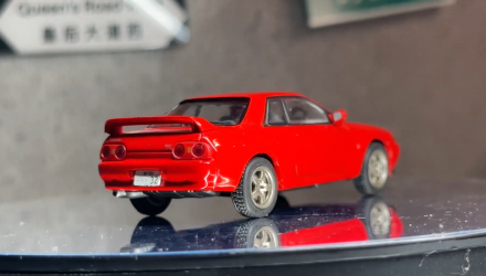 Машинка Premium Tarmac Works Nissan Skyline GT-R (BNR32) GLOBAL64 1:64 JC64-008-RD Red - Retromagaz, image 2