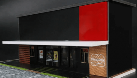Диорама G-Fans McD Fast Food Building 1:64 710013 Black - Retromagaz, image 2