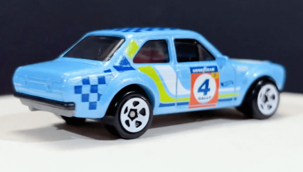 Машинка Базова Hot Wheels '70 Ford Escort RS1600 Rally Champs 1:64 HCV30 Light Blue - Retromagaz, image 3