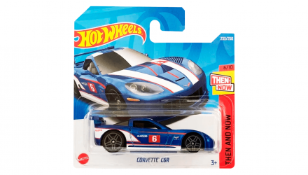 Машинка Базовая Hot Wheels Corvette C6R Then and Now 1:64 HCV35 Blue - Retromagaz, image 1