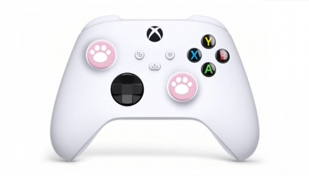 Накладки на Стіки 2шт RMC Cat Paw PlayStation 5 4 3 2 1 Xbox Series One 360 Switch 2 Pink White - Retromagaz, image 2