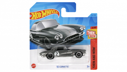 Машинка Базовая Hot Wheels '62 Corvette Then and Now 1:64 HKJ42 Grey - Retromagaz, image 1