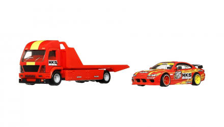 Машинка Premium Hot Wheels 2шт Nissan Silvia (S15) и Транспортер Aero Lift Team Transport 1:64 FLF56/HCR35 Red - Retromagaz, image 6