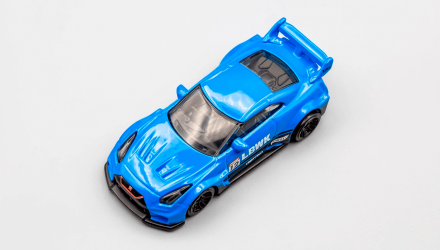 Машинка Базова Hot Wheels Liberty Walk LB-Silhouette Works GT Nissan 35GT-RR Ver.2 J-Imports 1:64 GRX63 Blue - Retromagaz, image 4