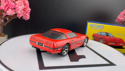 Машинка Premium Matchbox 1990 Chevy Corvette ZR1 Collectors 1:64 JJV94 Red - Retromagaz, image 2