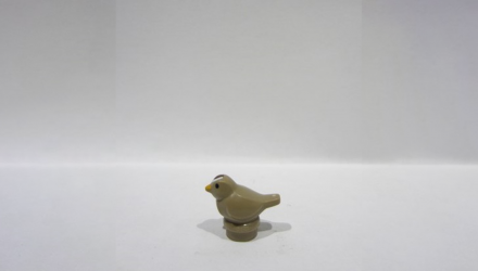 Фигурка Lego Воздух Bird Small with Black Eyes Animals 41835pb03 6483284 Dark Tan Б/У - Retromagaz, image 3