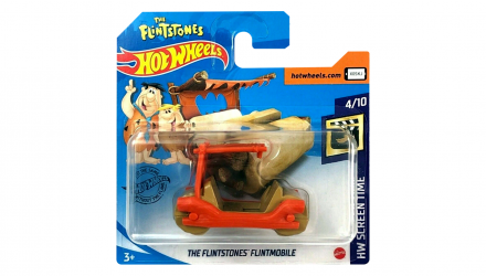 Машинка Базовая Hot Wheels The Flintstones Flintmobile Screen Time 1:64 GHC76 Orange - Retromagaz, image 1