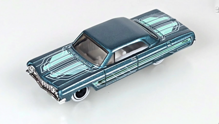 Машинка Базовая Hot Wheels '64 Impala Layin Low 1:64 JJJ56 Blue - Retromagaz, image 1