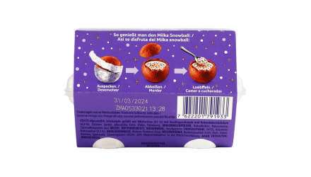 Шоколад Молочный Milka Snow Balls с Кусочками Печенья Oreo 112g - Retromagaz, image 5