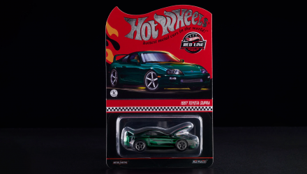 Машинка Premium Hot Wheels 1997 Toyota Supra Red Line Club RLC 1:64 JCP14 Green - Retromagaz, image 1