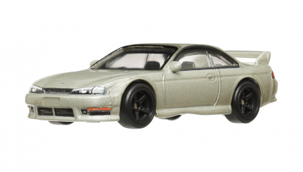 Машинка Premium Hot Wheels Nissan 240SX (S14) Slide Street 1:64 HKC83 Grey - Retromagaz, image 1