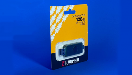 Флеш-накопичувач Kingston DataTraveler DuoG2 USB-A + USB-C 3.2 Gen1 Black/Green 128GB - Retromagaz, image 2