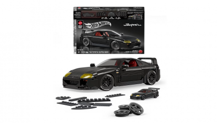 Конструктор Hot Wheels Mattel Brick Shop Hot Wheels ‘Toyota Supra '94 MKIV 824 Деталей JKG40 Black - Retromagaz, image 1