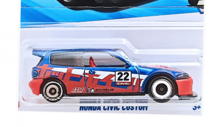 Машинка Базова Hot Wheels Honda Civic Custom Reverse Rake 1:64 JBB22 Red - Retromagaz, image 1