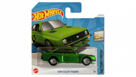 Машинка Базова Hot Wheels Ford Escort RS2000 Super Treasure Hunt STH Factory Fresh 1:64 HTF30 Green - Retromagaz, image 1