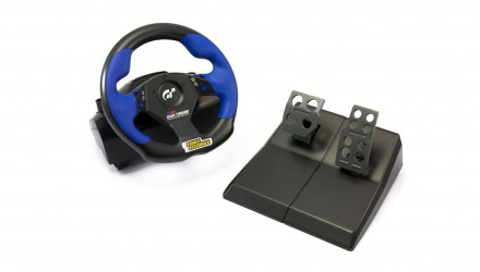 Руль Проводной Logitech PlayStation 2 GT Force + Игра Gran Turismo 3 A-spec + Коробка Black Blue Б/У - Retromagaz, image 2