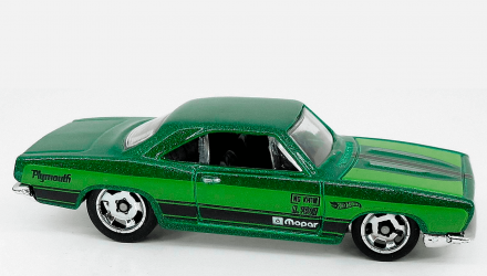 Машинка Базова Hot Wheels '68 Plymouth Barracuda Formula S Muscle Mania 1:64 GTB47 Green - Retromagaz, image 3